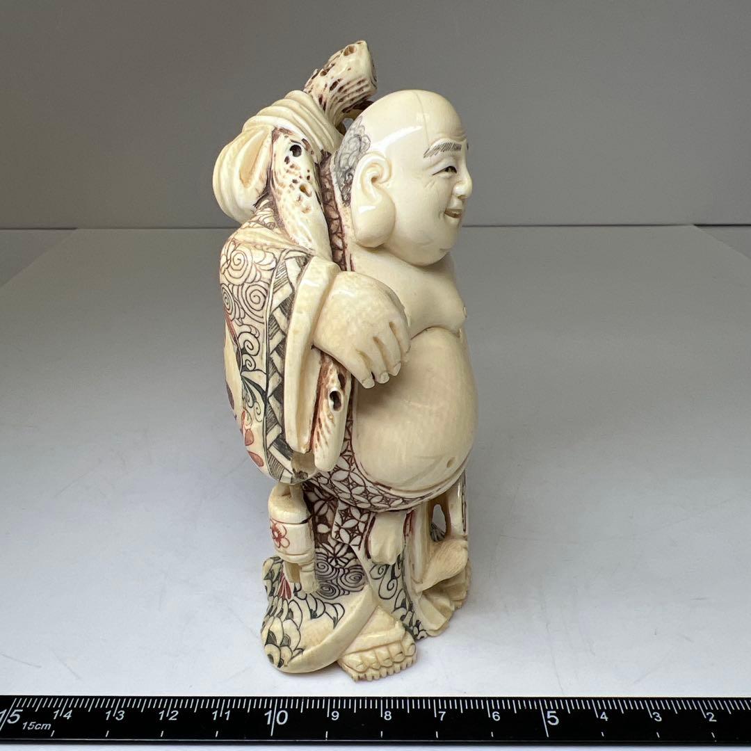 極上布袋　261g/高さ11.8㎝　東Y8-0114☆2F