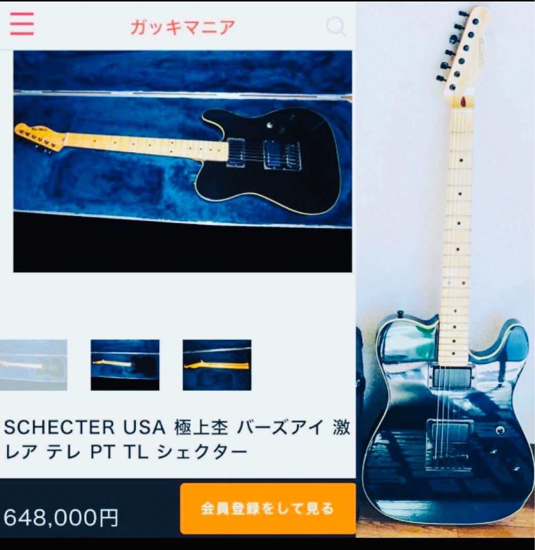 【SCHECTER】シェクターUSA☆エレキギター☆テレキャスター☆バーズアイ