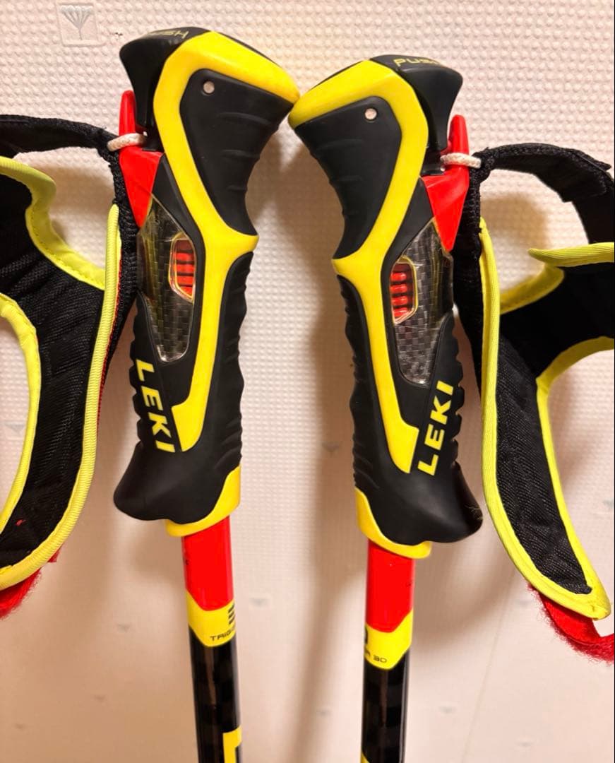 丸さま専用LEKI レキ スキーストック ベノム バリオ 3D 95～125cm