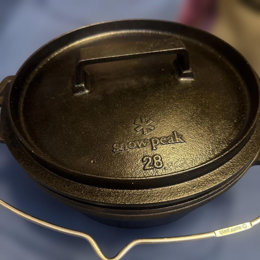 レア　スノーピーク　和鉄ダッチオーブン28初期型