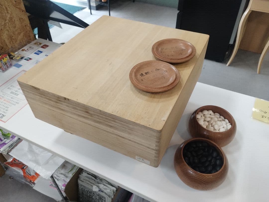 y　囲碁盤　碁石セット36号　ハマグリ　桐箱