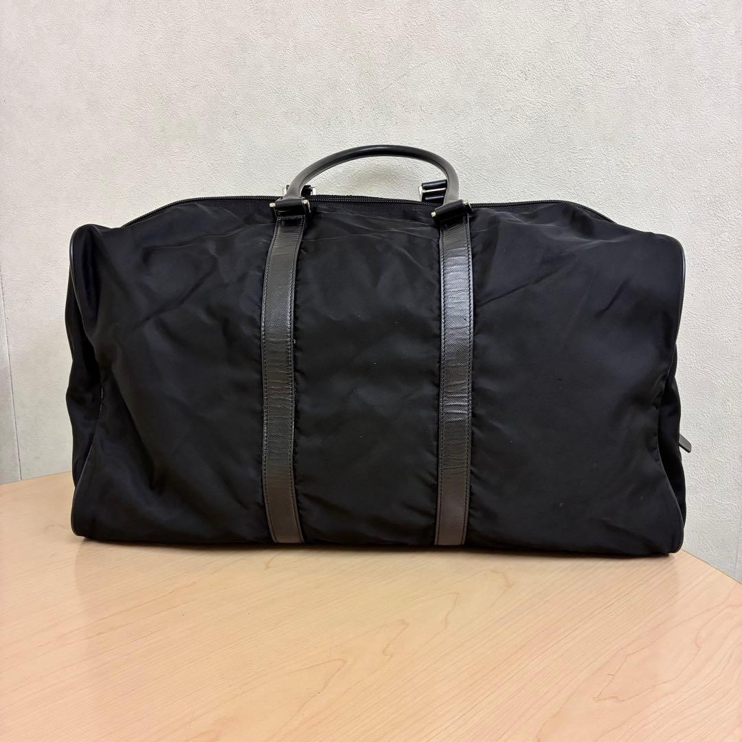 【美品✨】PRADA プラダ ナイロン ボストンバッグ 旅行バッグ 大容量 黒