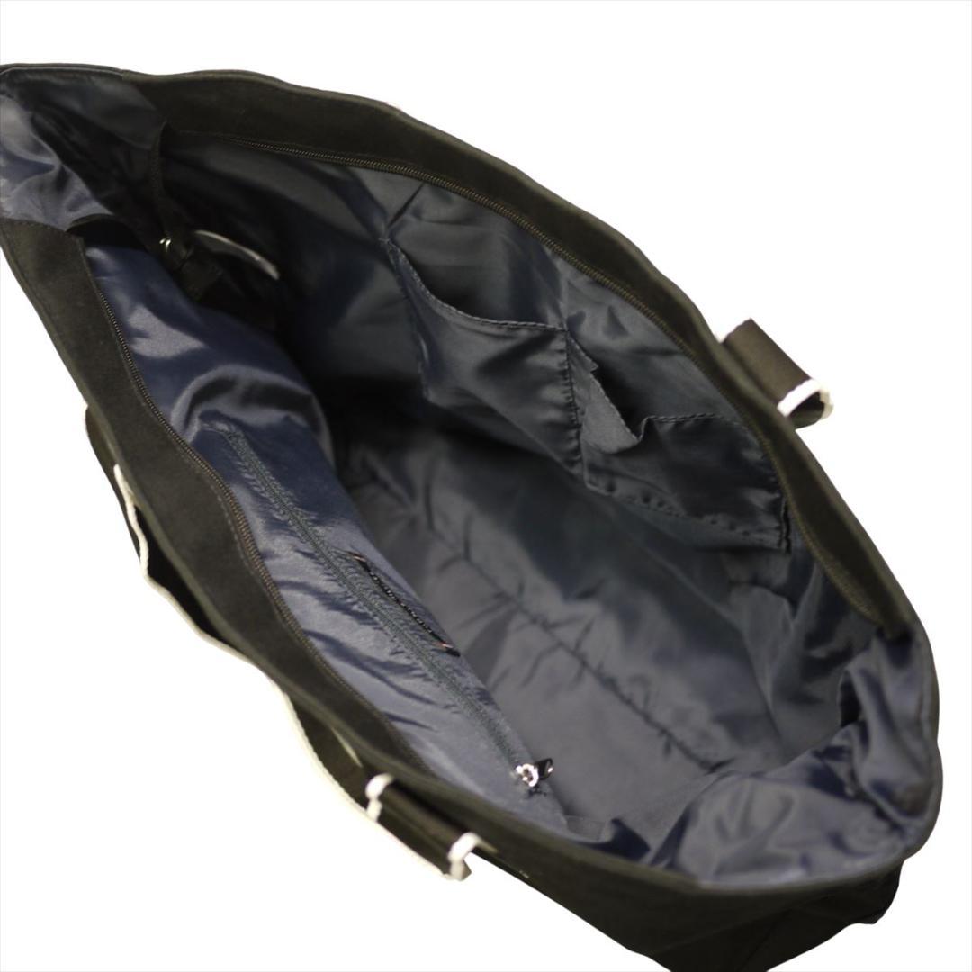 新品 トミーヒルフィガー 刺繍ロゴ トートバッグ ブラック ゴルフにも