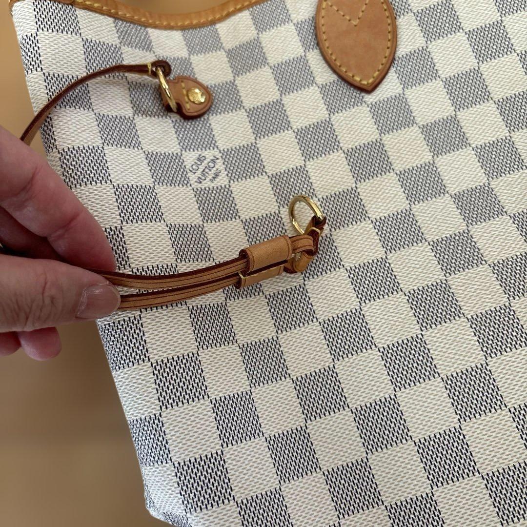 ルイヴィトン　トートバッグ ダミエ アズール　ホワイト