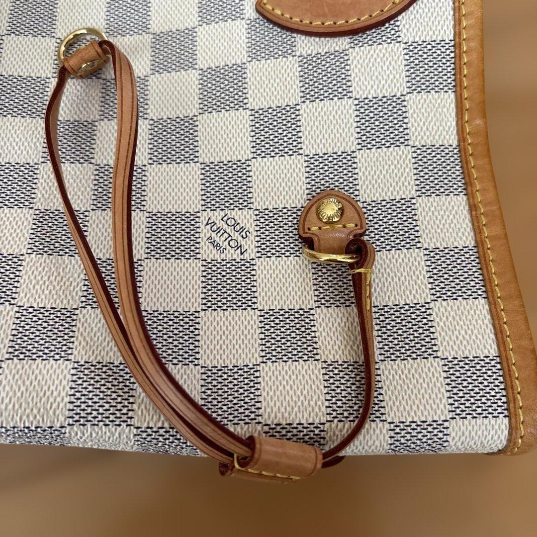 ルイヴィトン　トートバッグ ダミエ アズール　ホワイト