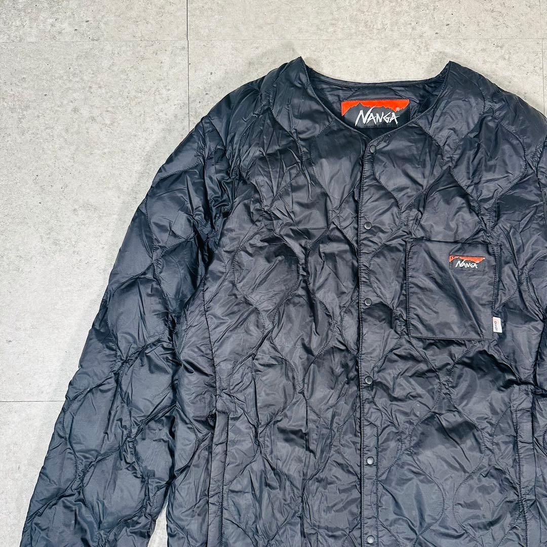NANGA ナンガ 焚火キルトダウンカーディガン インナーダウンジャケット 黒