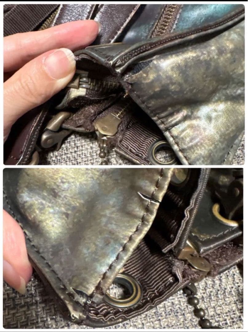 【廃盤レア】ジャンポールゴルチェ Vサイバー 玉虫 バッグ 3点セット