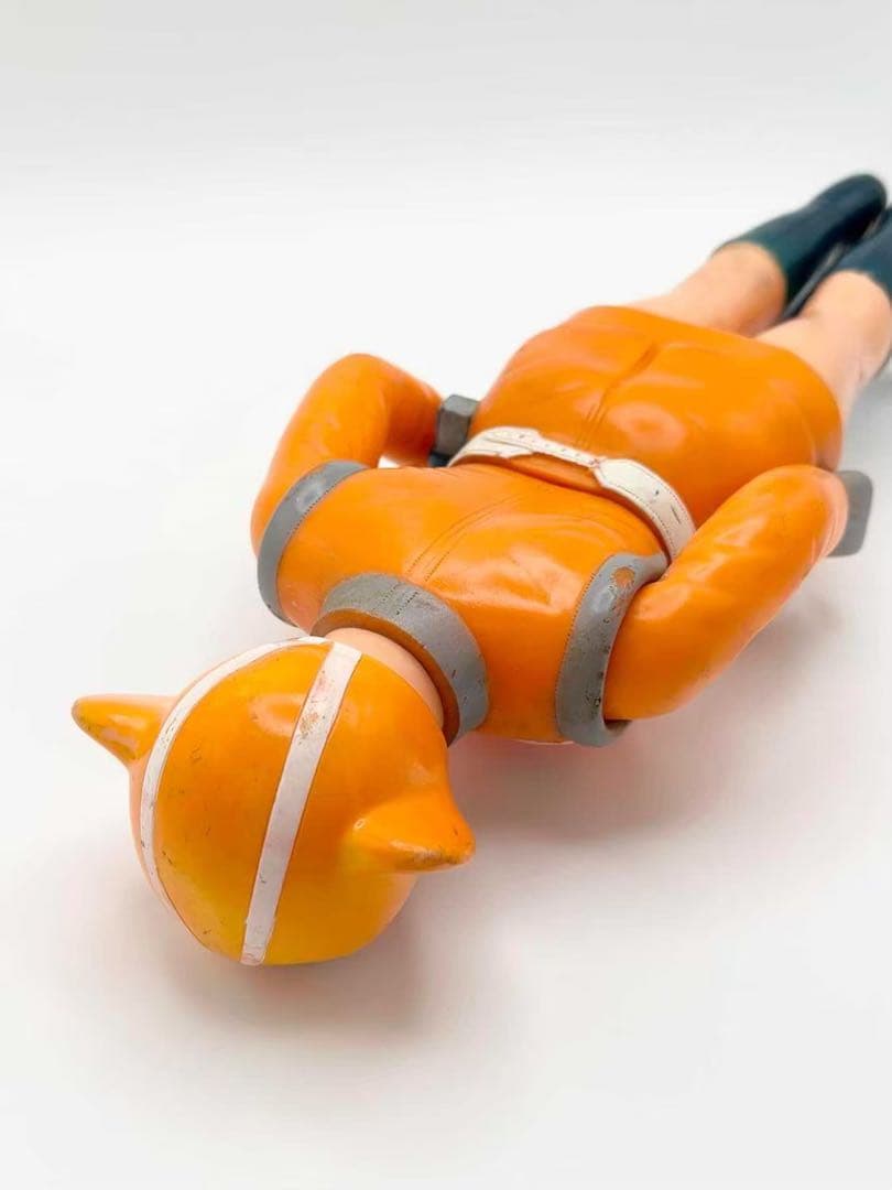 トリプルファイター　SAT女性隊員 ソフビ ブルマァク 当時物 昭和レトロ