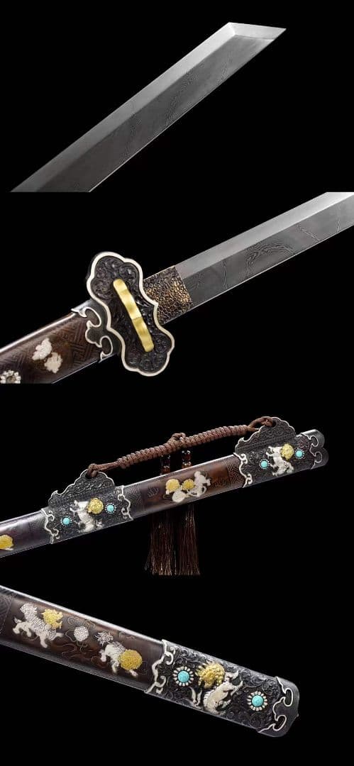 『吉祥如意』古兵器 武具　刀装具　日本刀　模造刀 居合刀 長尺