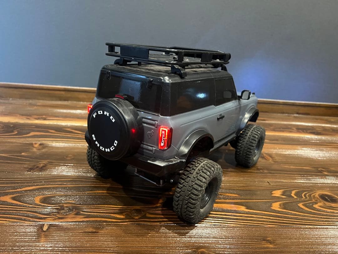 値下げ　タミヤ　タミヤ フォード　ブロンコ ボディ　LED付き　クローラー