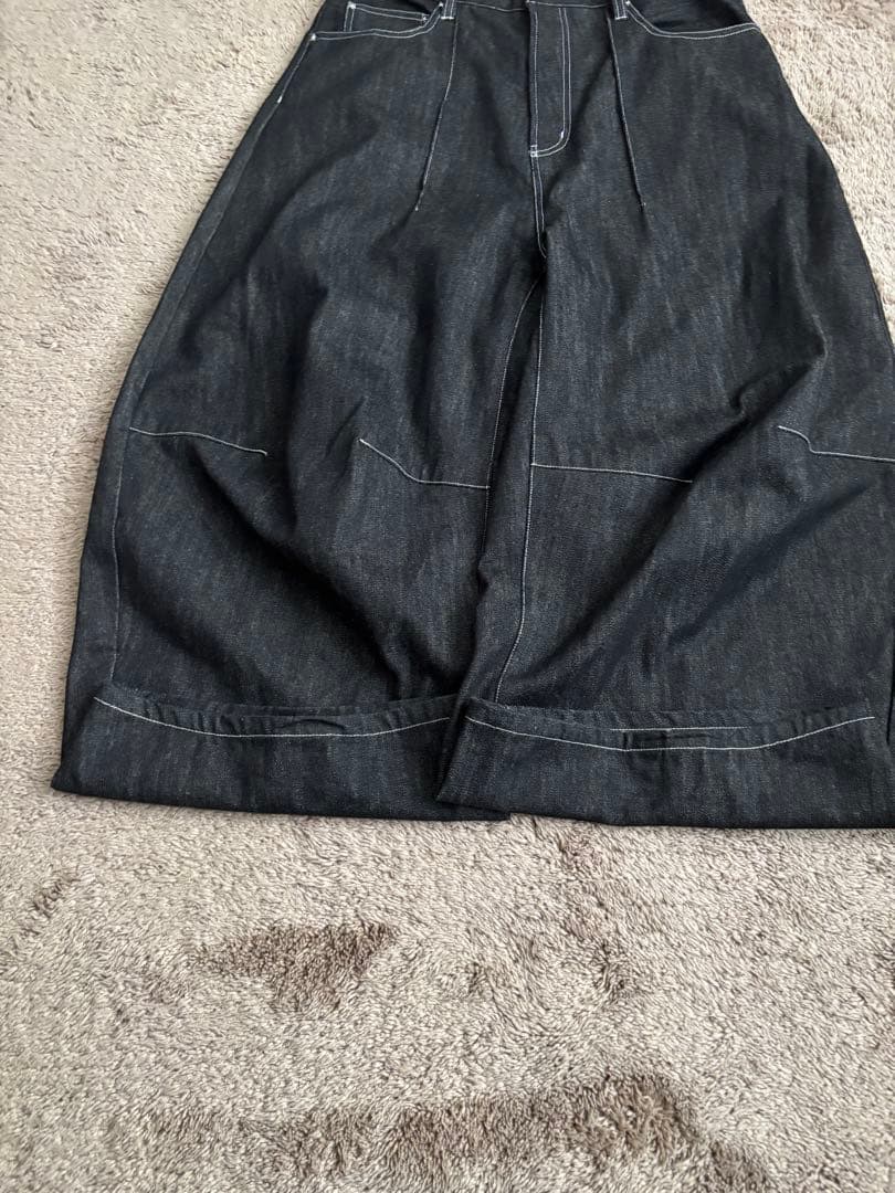 【即完品】BELVET pleated wide-leg baggy pants