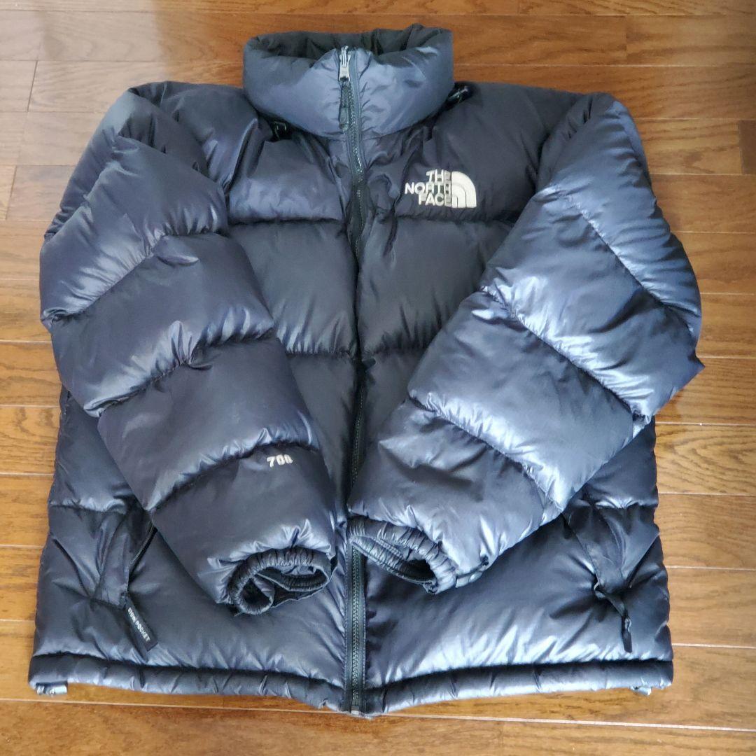 ノースフェイス　US規格 700フィル 肉厚 ヌプシダウン　L 黒