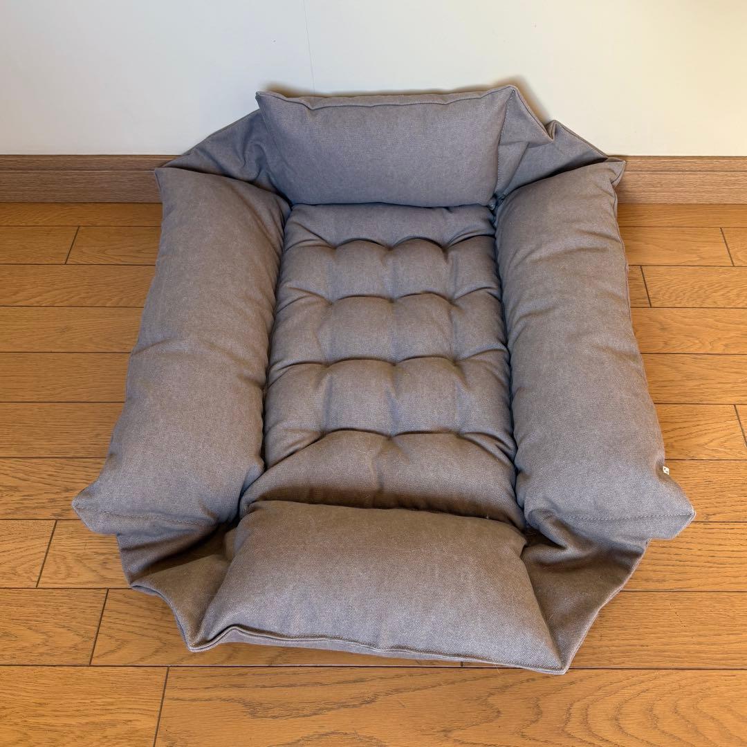 へレンズ 11号帆布生地 ペットベッド サイズLキャリークッション クレート