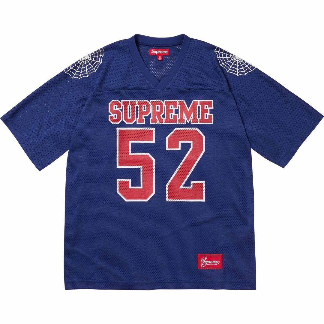 新品 Supreme Spiderweb Football Jersey L