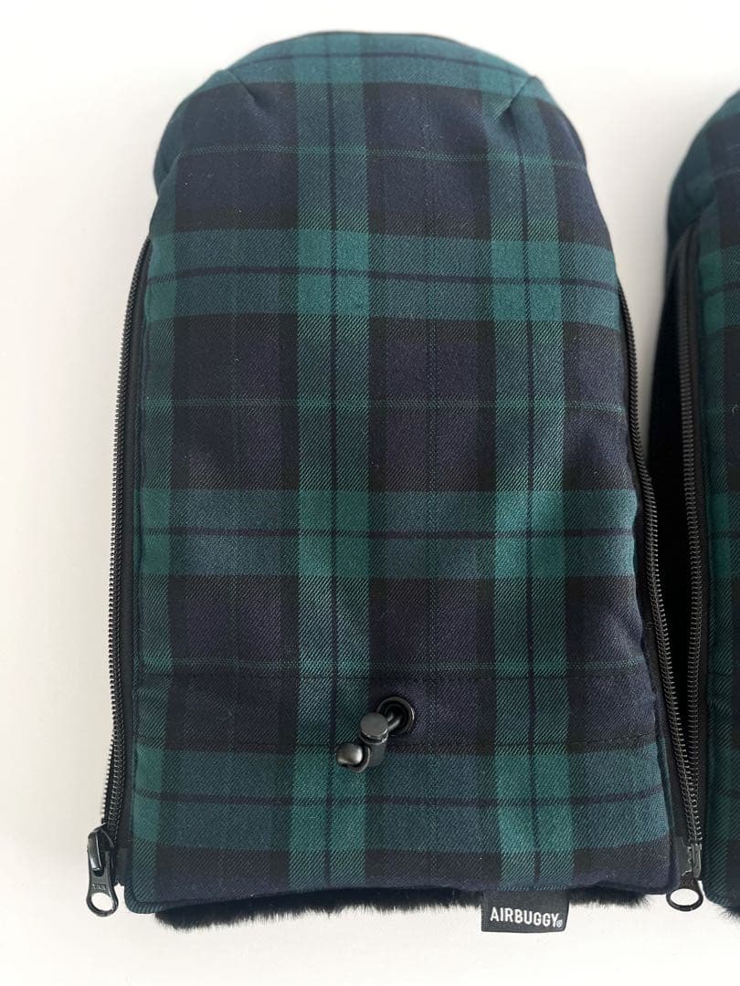 【エアバギー】犬用 コーナークッション・ハンドマフ セット ブラックウォッチ