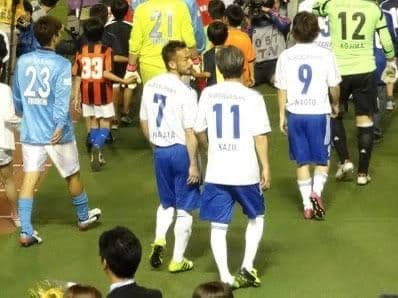 2013 藤田俊哉引退試合　三浦知良　アディダスオフィシャルユニフォーム