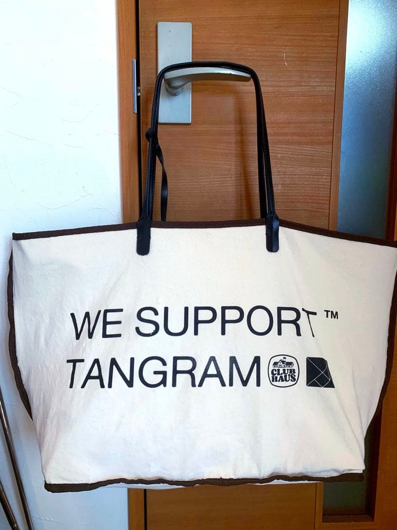 希少　良品　即完売　クラブハウス×タングラム　リバーシブル　トートバッグ
