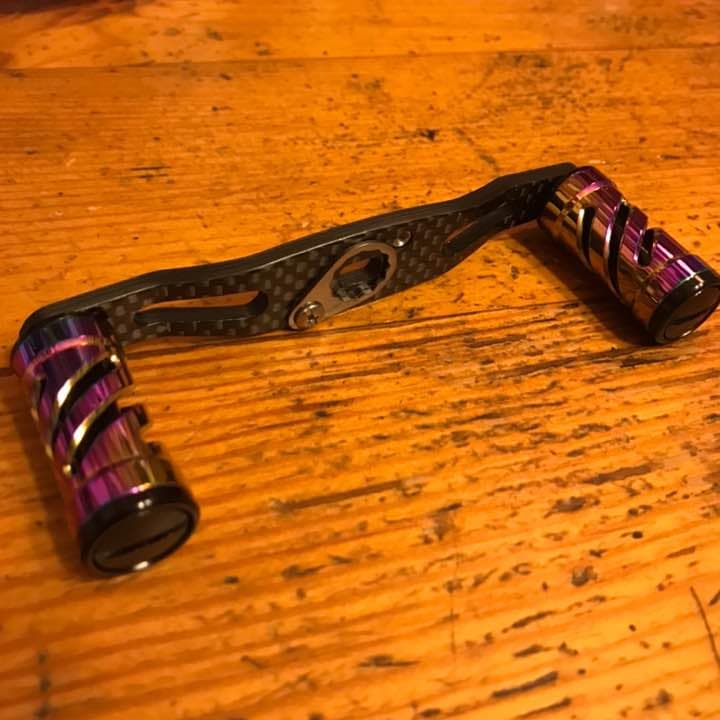 新入荷★数量限定★オーロラ★アブ.ダイワに適合★カスタムハンドル