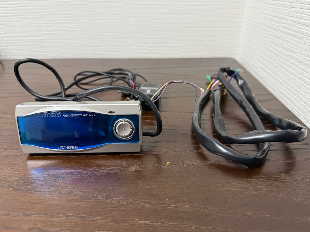【ジャンク品】APEXi REV/SPEED METER gセンサー説明書付き