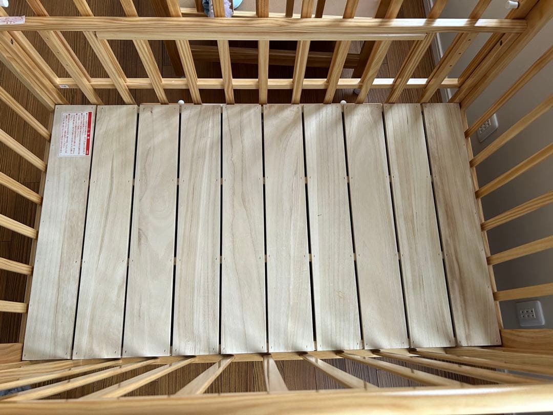 【美品】KATOJI カトージ　ベビーベッド　ハイシートレギュラーサイズ　取説付