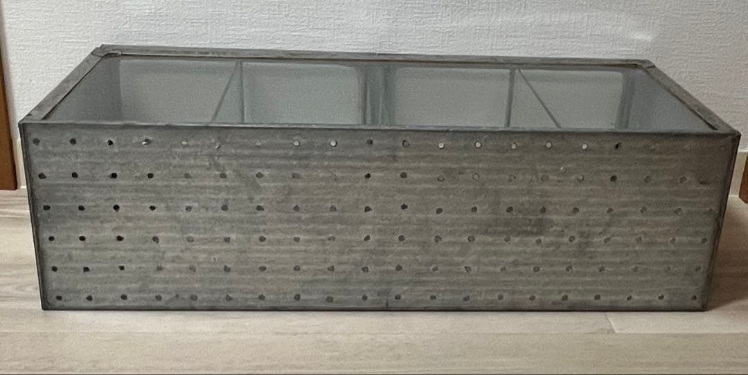 昭和レトロ　駄菓子ケース　ブリキ製ガラスケース　ディスプレイ