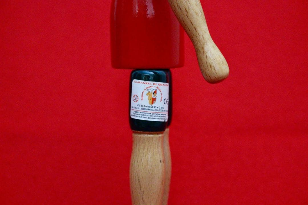 イタリア雑貨・ピエロコレクション【木製　ピノキオ　2体セット】