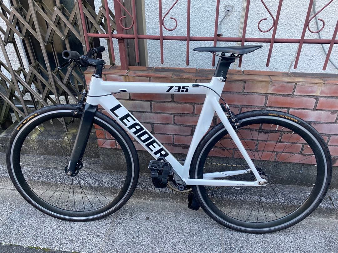 LEADER 735 ホワイト ピストバイク