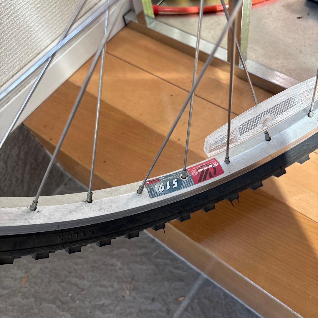 ルイガノ　24インチ　子供用　自転車　白　ライト付き