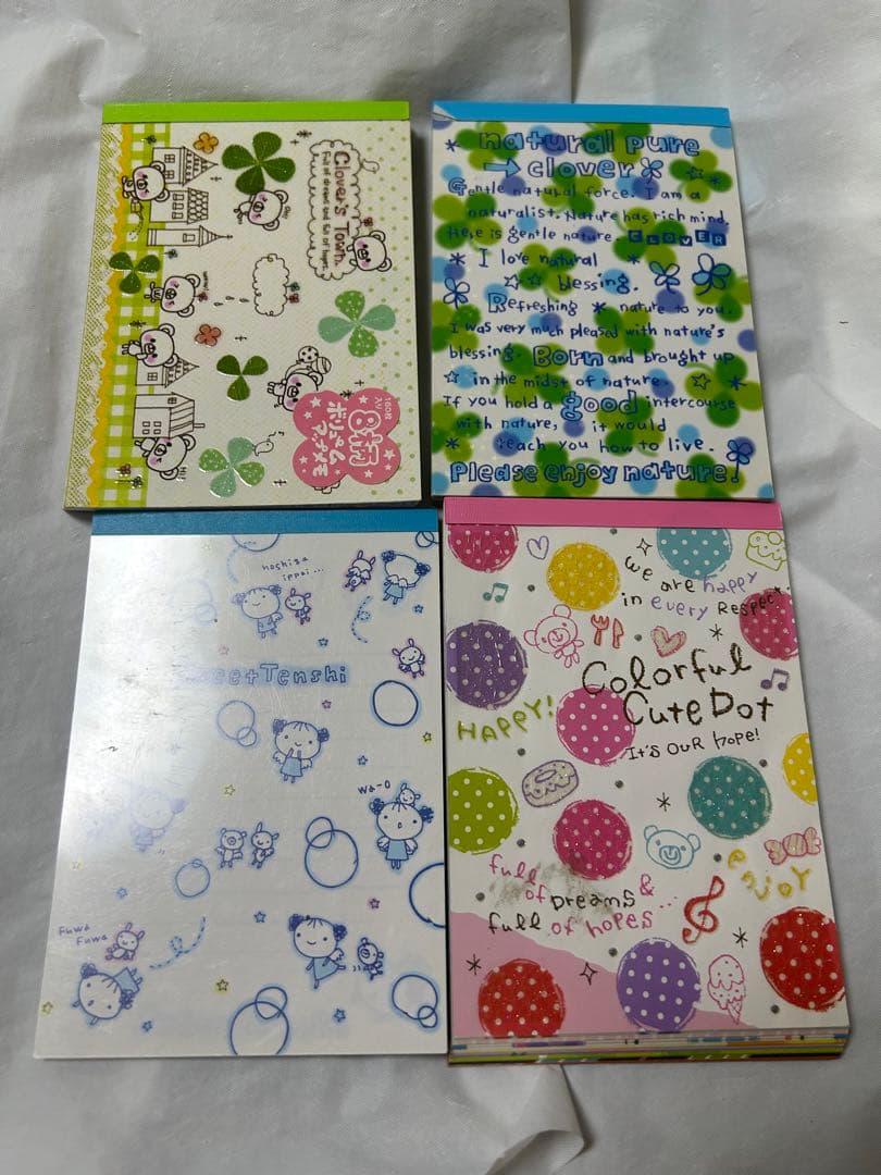 平成　レトロ　ファンシー　アニマル　クローバー　大量　メモ帳　おまとめ売り