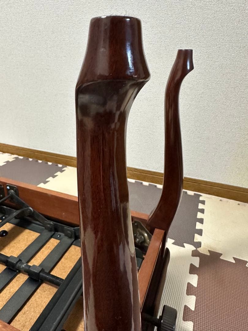 ヤマハ　ピアノ椅子　ベンチ椅子　木目猫脚