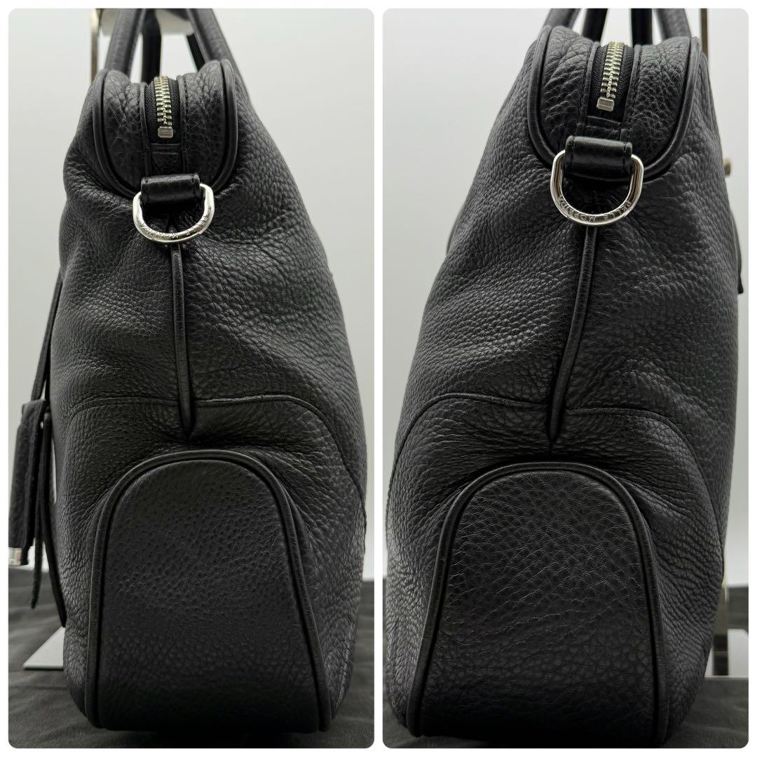 専用 ペッレモルビダ シュリンクレザー ビジネスバッグ ブラック A4 PC