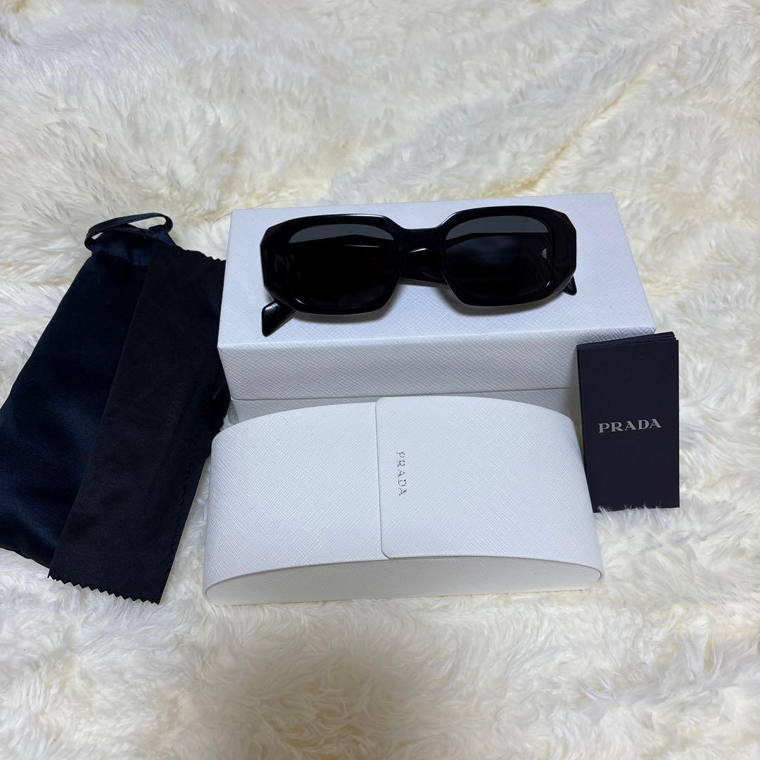 PRADA サングラス スクエア ブラック 美品 付属品完備