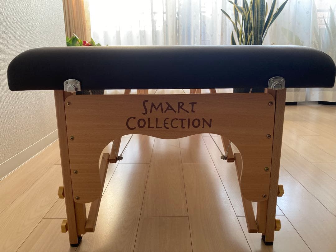 軽量　折りたたみ　マッサージベッド ブラウン　キャリーバッグ付　簡単組立　木製