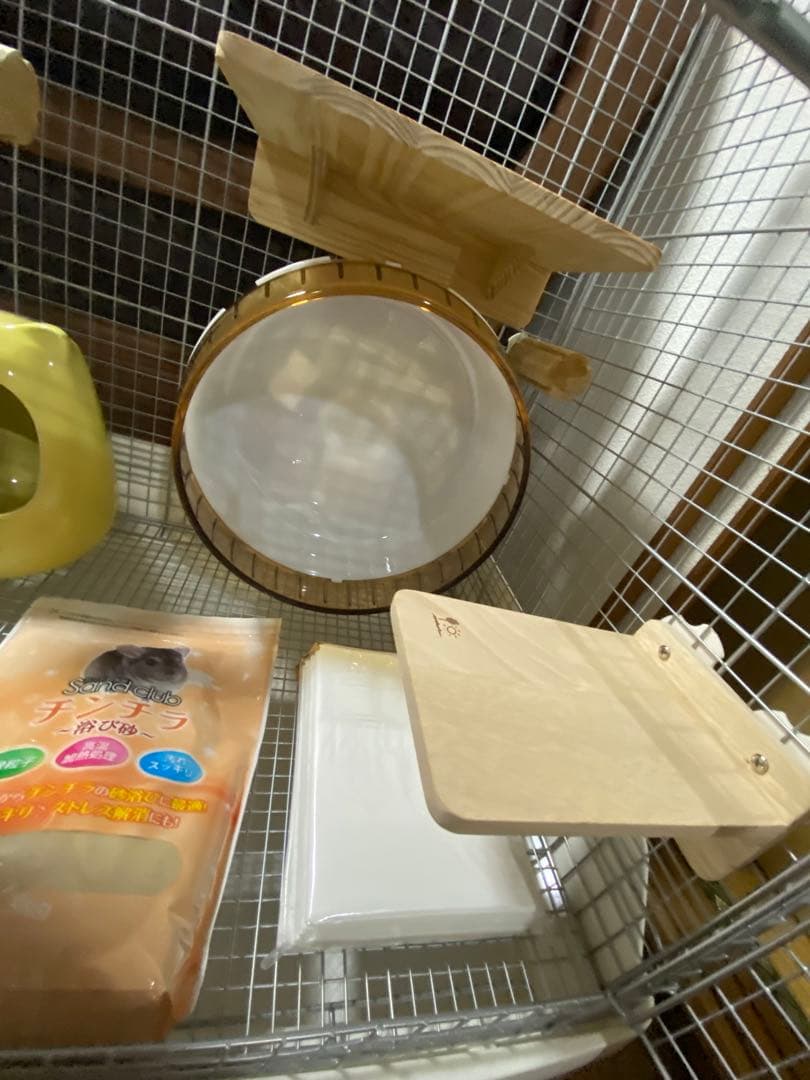 【チンチラ初めて応援セット！】ケージ込で全15点 イージーホーム60ハイメッシュ