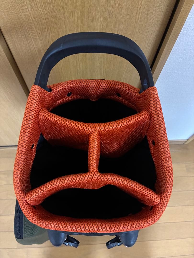 【美品】BACK SPIN!　スタンドキャディバッグ(カーキ)