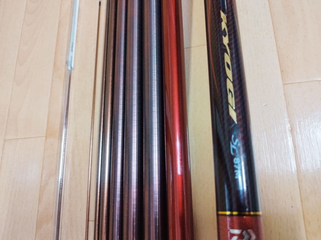 美品 ダイワ 鮎竿 銀影競技 SL 87M・Y 替え穂　名竿