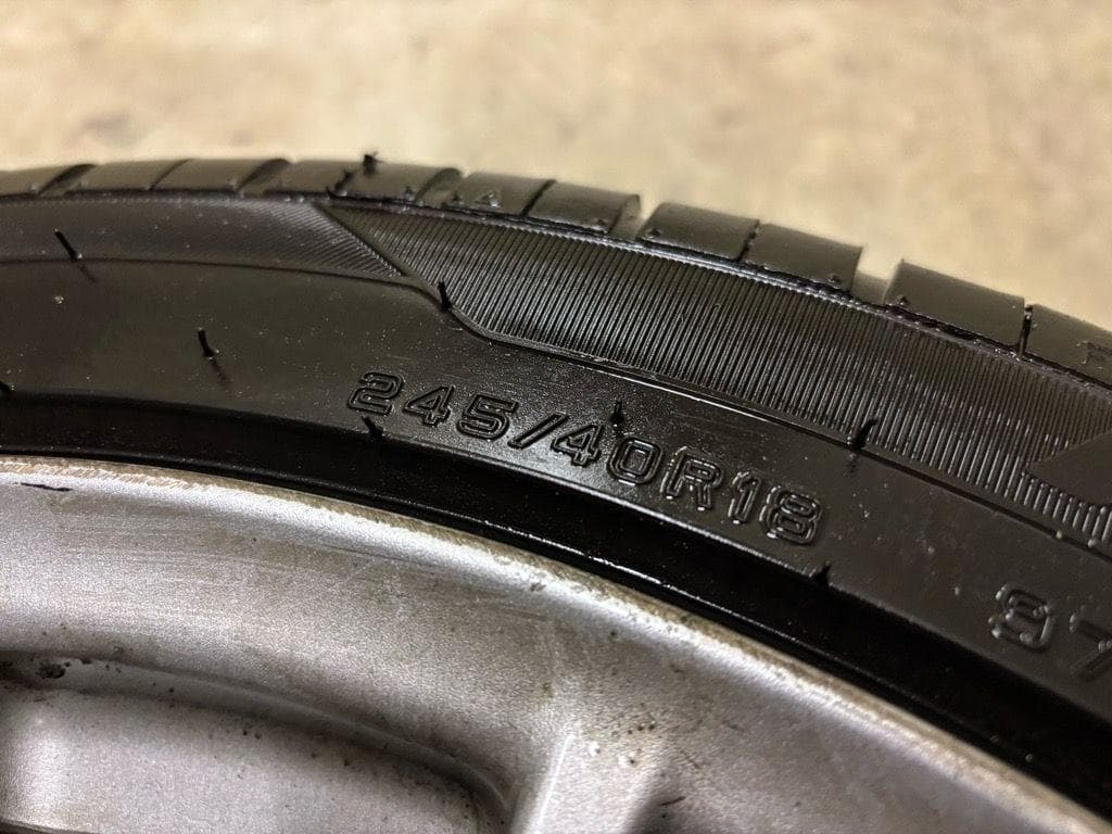 245/40R18 鍛造 インプレッサ WRX STI 純正OP 8.5J-18