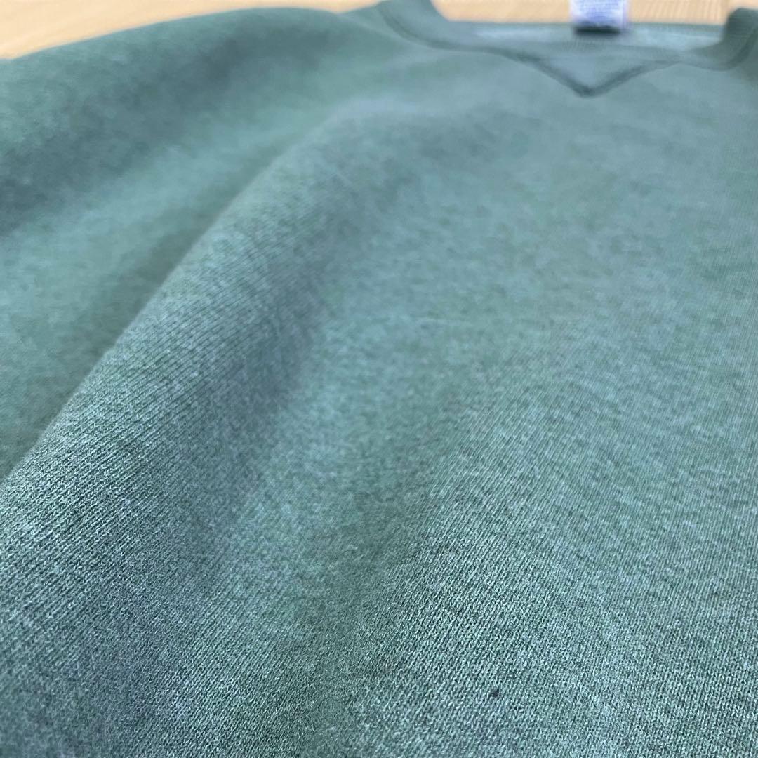 G*l様 90s USA製 ラッセルアスレチック 無地 スウェット 杢グリーン