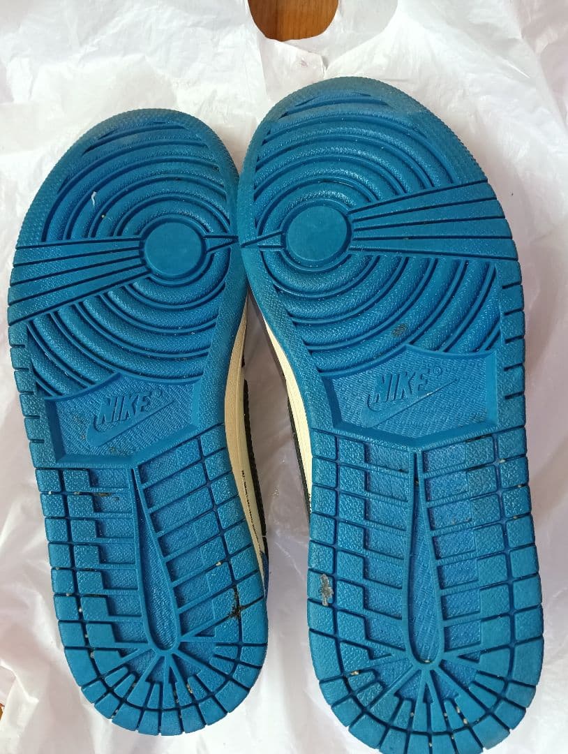 だ*い様 NIKE Air Jordan 1 ホワイト/ブラック/ブルー