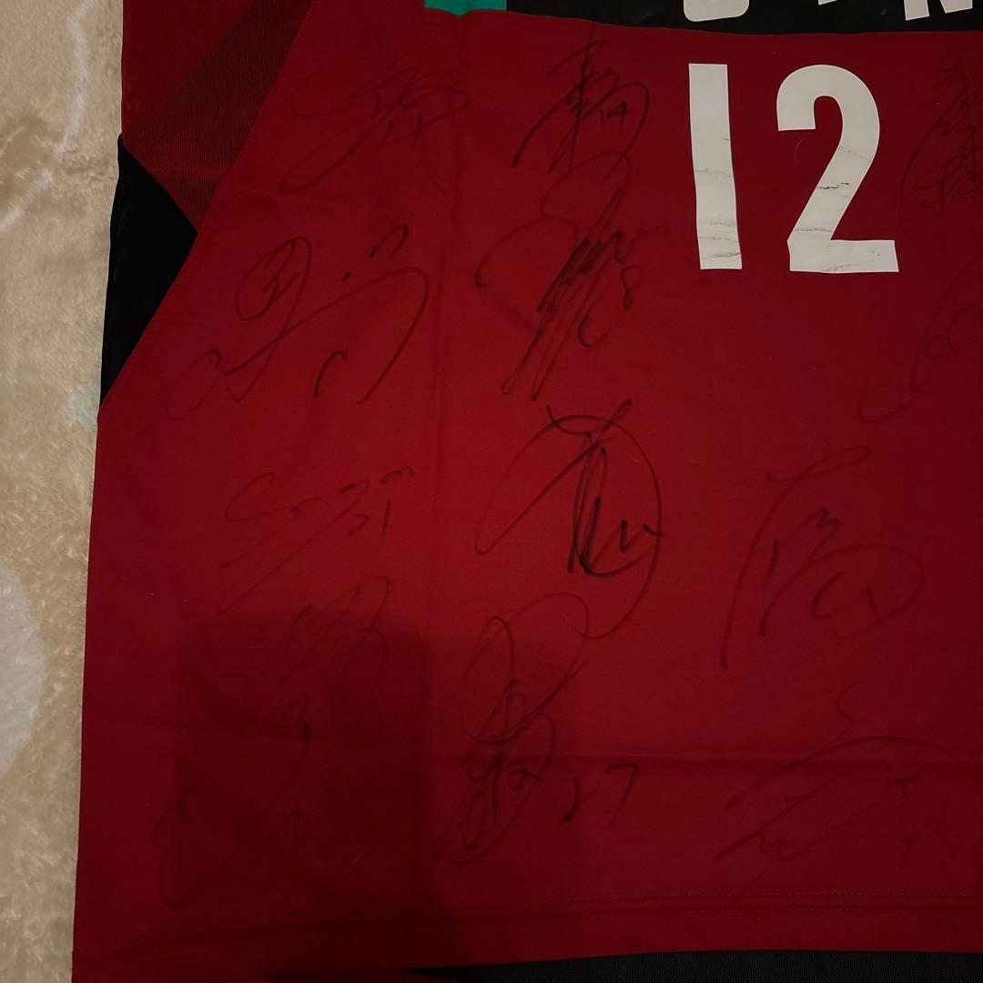 鹿島アントラーズ 2004年 2005年 ユニフォーム 12番 サイン入り L