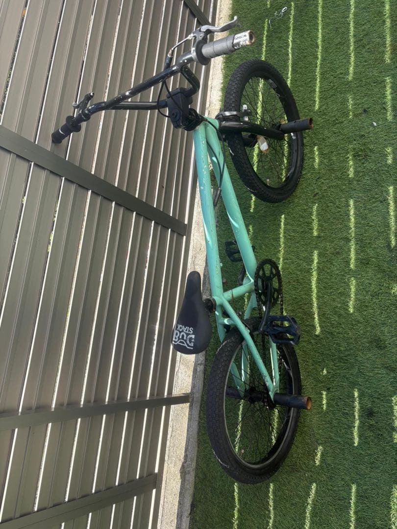 BMX フリースタイル 自転車 ミントグリーン 息子が使用 中古品
