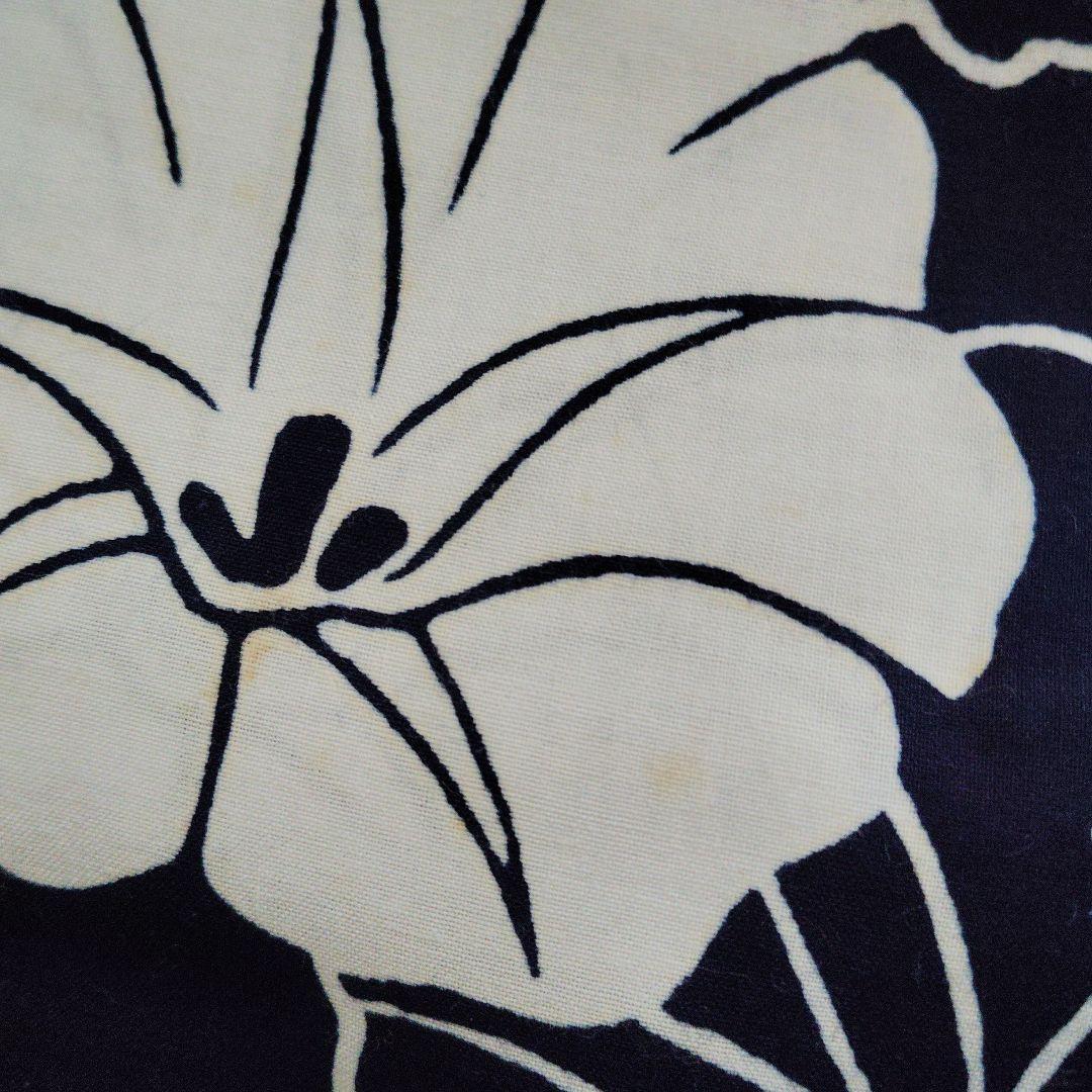 は*な様 浴衣反物　竺仙　あさがお柄