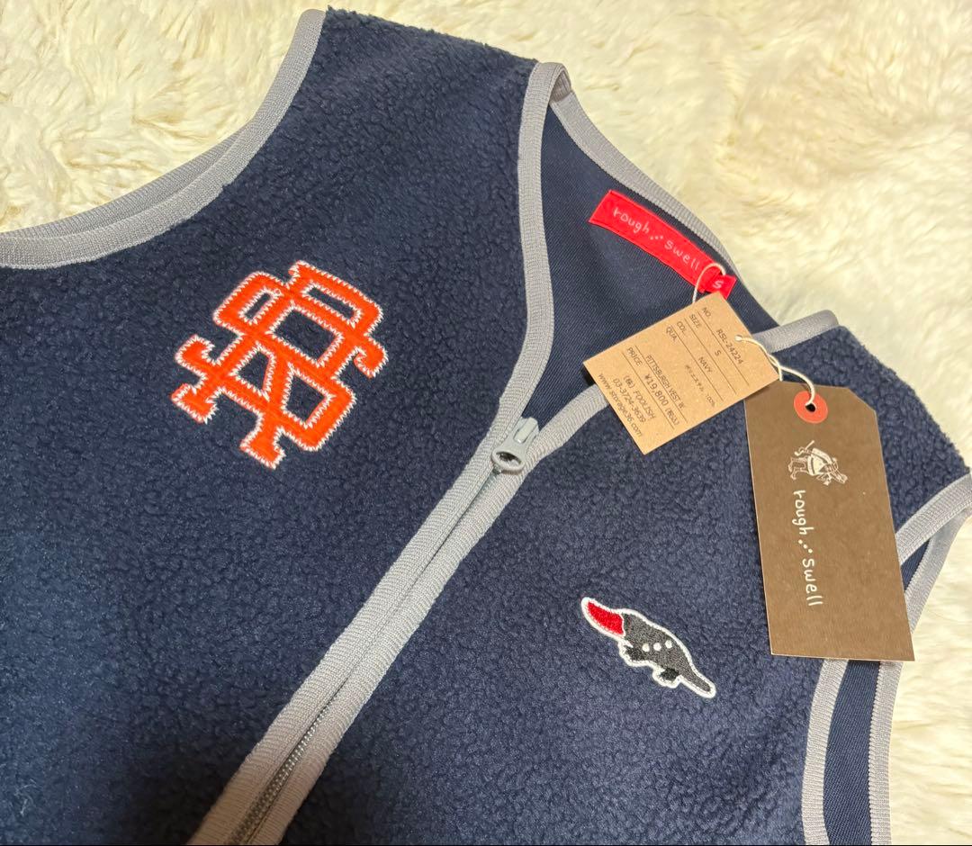 rough:swell フリースベスト S ネイビー