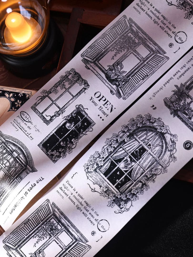 ⭐️SALE⭐️小白家文創《窗》海外マスキングテープ マステ 【2746】