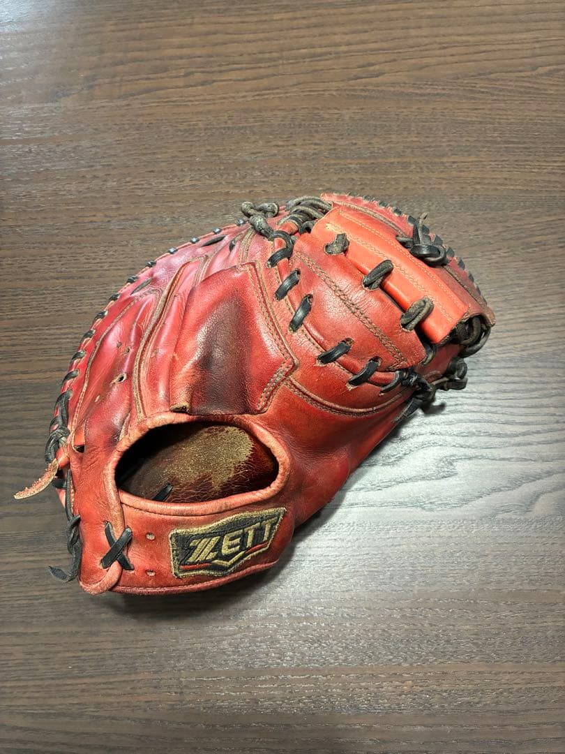 ZETT 赤 軟式キャッチャーミット