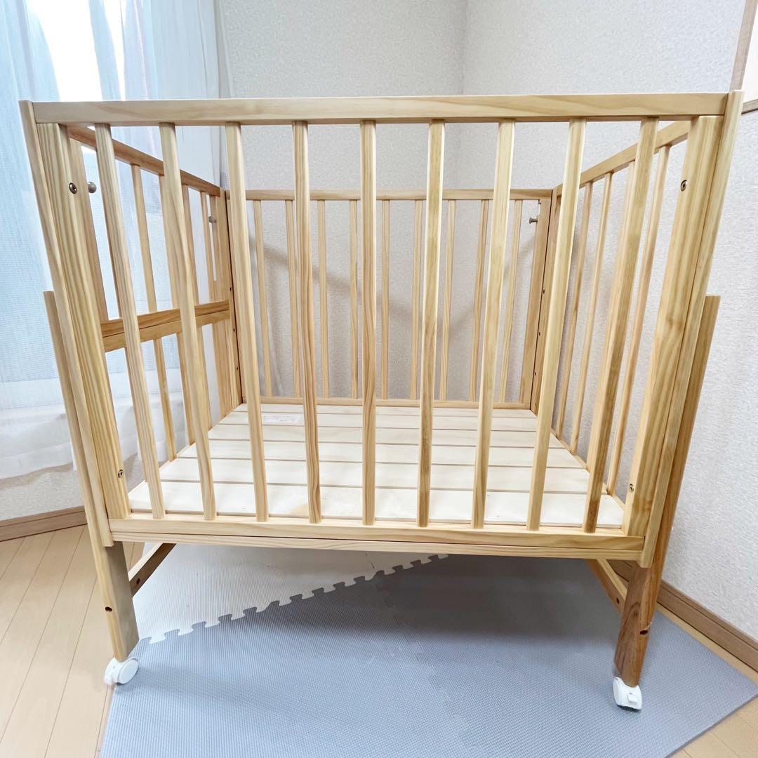 【早い者勝ち❣️】大和屋　ベビーベッド　そいねーる　ミニベビーベッドNA⭐︎