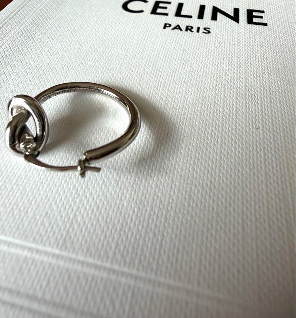 【正規品】CELINE セリーヌ ノットフープピアス 片耳