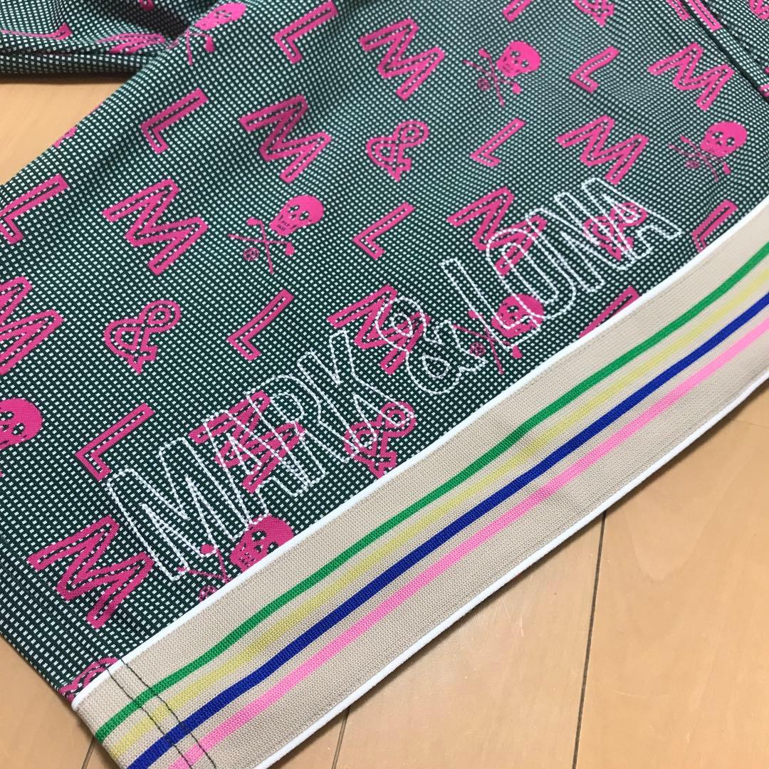 マークアンドロナ 緑　ピンク　柄　トラックジャケット　パンツ　ジャージ　セット