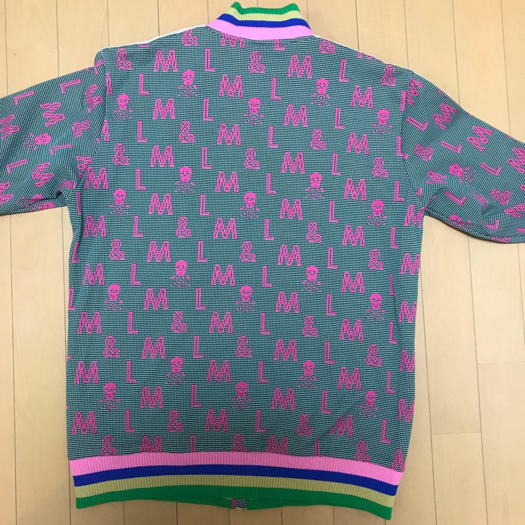 マークアンドロナ 緑　ピンク　柄　トラックジャケット　パンツ　ジャージ　セット