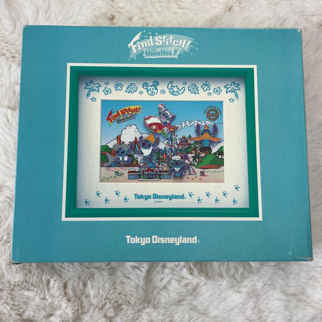 レア　未使用品　スティッチ フォトフレーム ピンバッジ6点　東京ディズニーランド